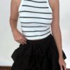 Falda Sara en Popelina negro 1