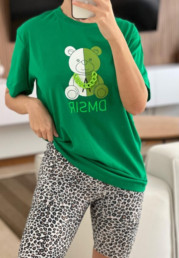 camiseta osito a verde