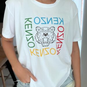 camiseta oversize kenzo blanca