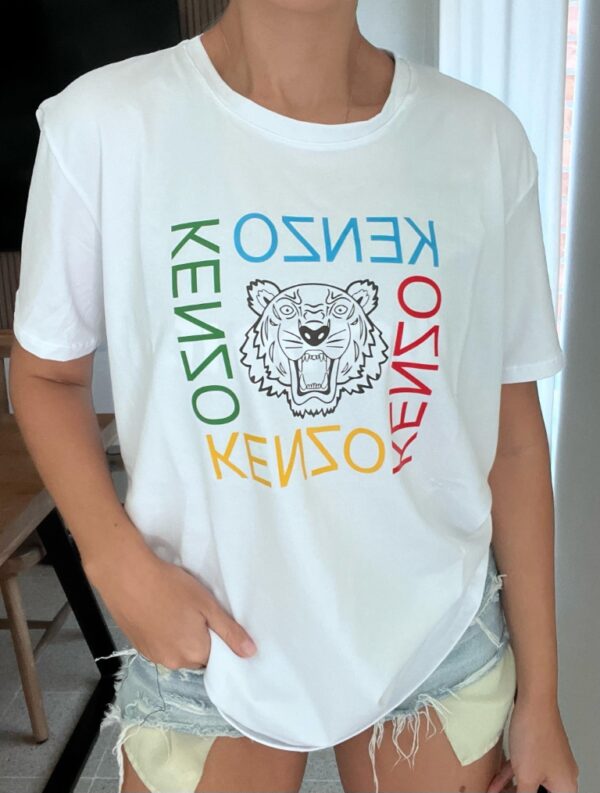 camiseta oversize kenzo blanca