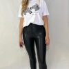 leggin efecto cuero
