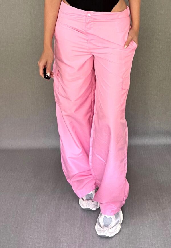 pantalon tela nautica rosado